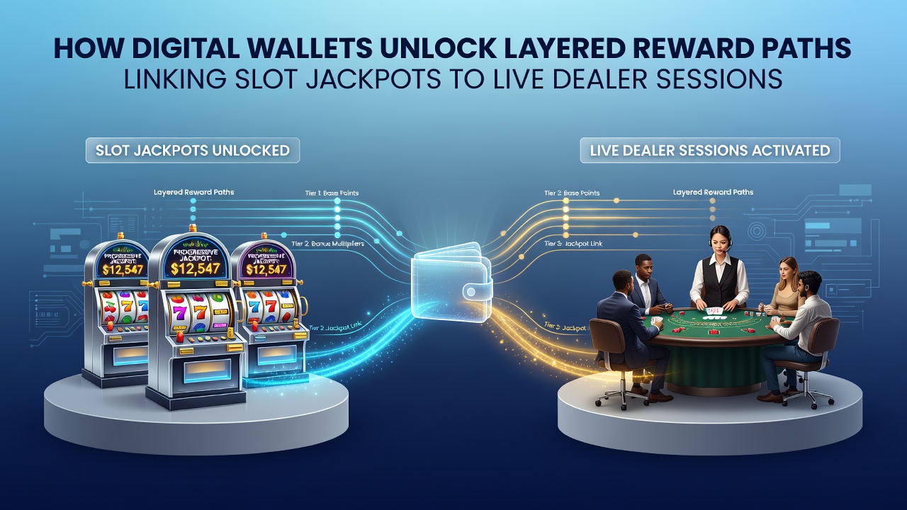 Live dealer table interface showing reward paths activated through digital wallet jackpot transfers